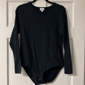 LuLaRoe Nova • Black Long Sleeve Bodysuit
